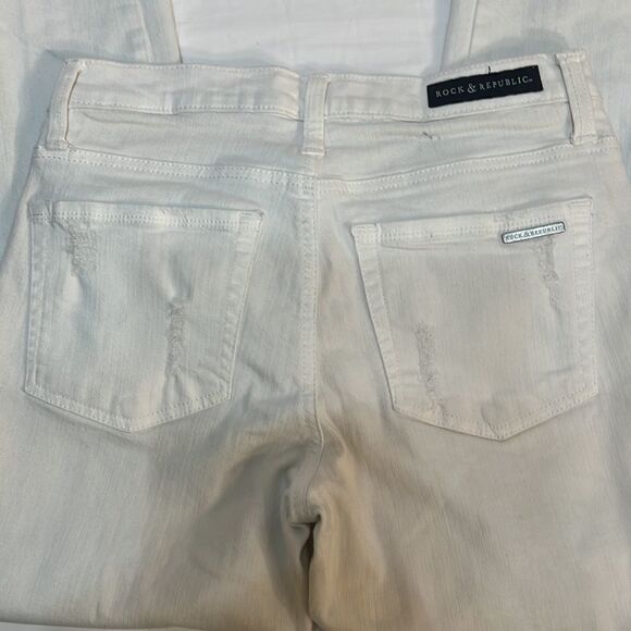Rock & Republic all white women’s jeans - Picture 6 of 9